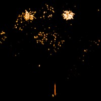 Silvester Feuerwerk in Gräfenhausen 2014