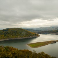 Eine Insel im Edersee..